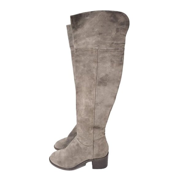Rag Bone Womens Over The Knee Block Heel Boots Size 38 Beige
